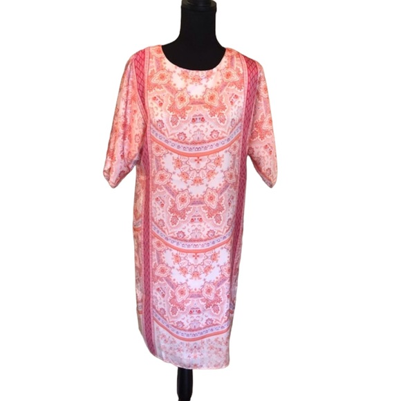 NWT Chico’s Scarf Paisley Soft Nectarine Dress - Picture 1 of 8